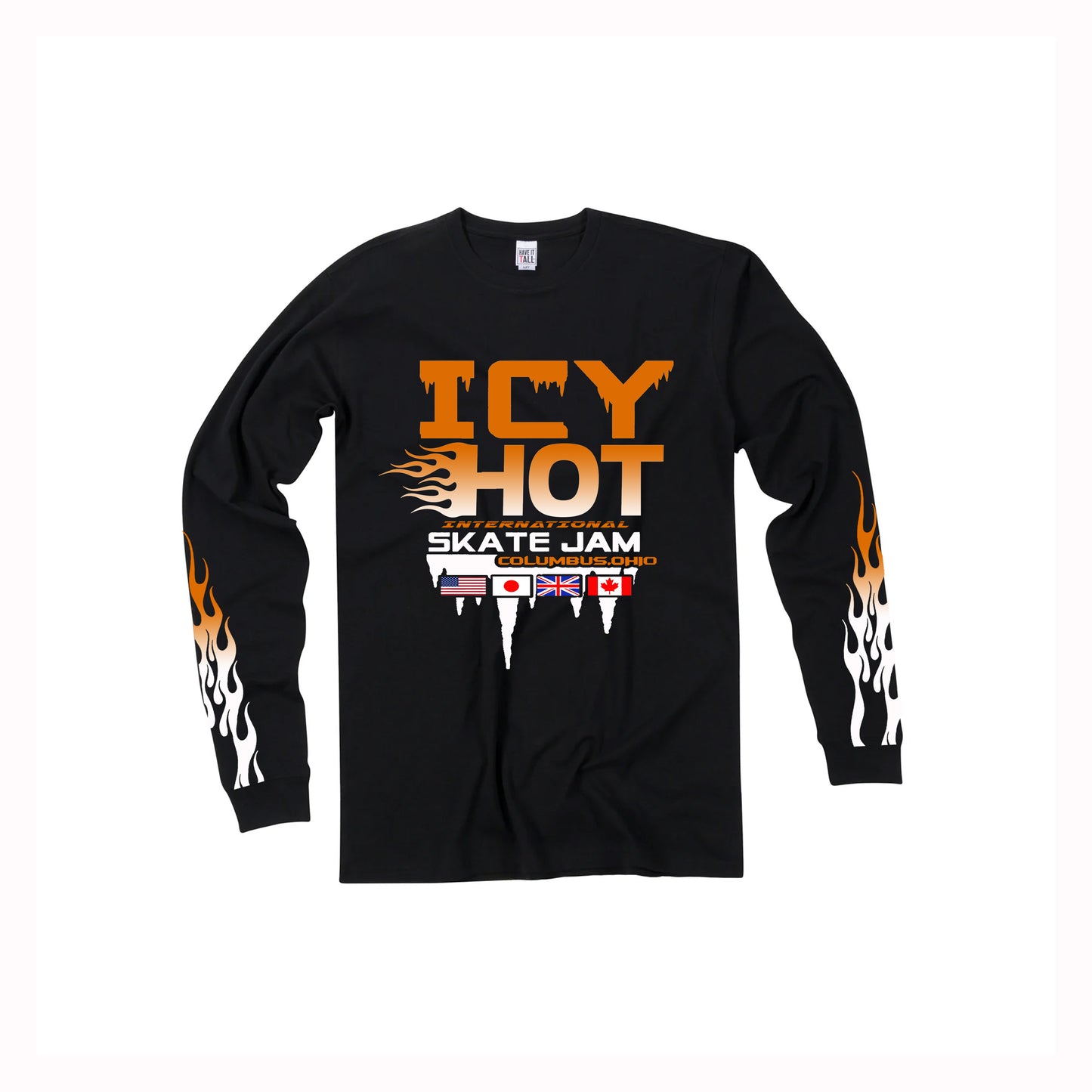 ORANGE FLAME LONG-SLEEVE