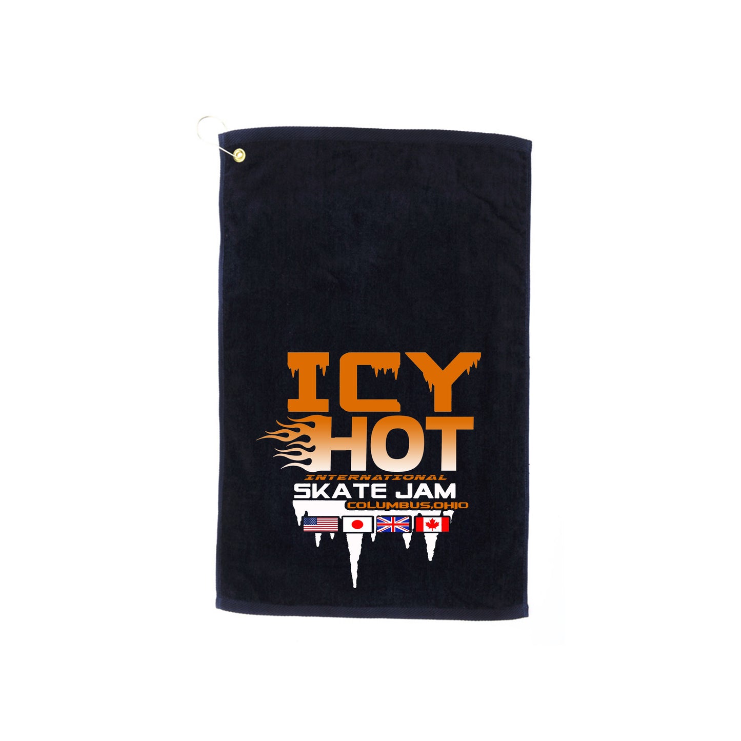 ORANGE FLAME RALLY TOWELS
