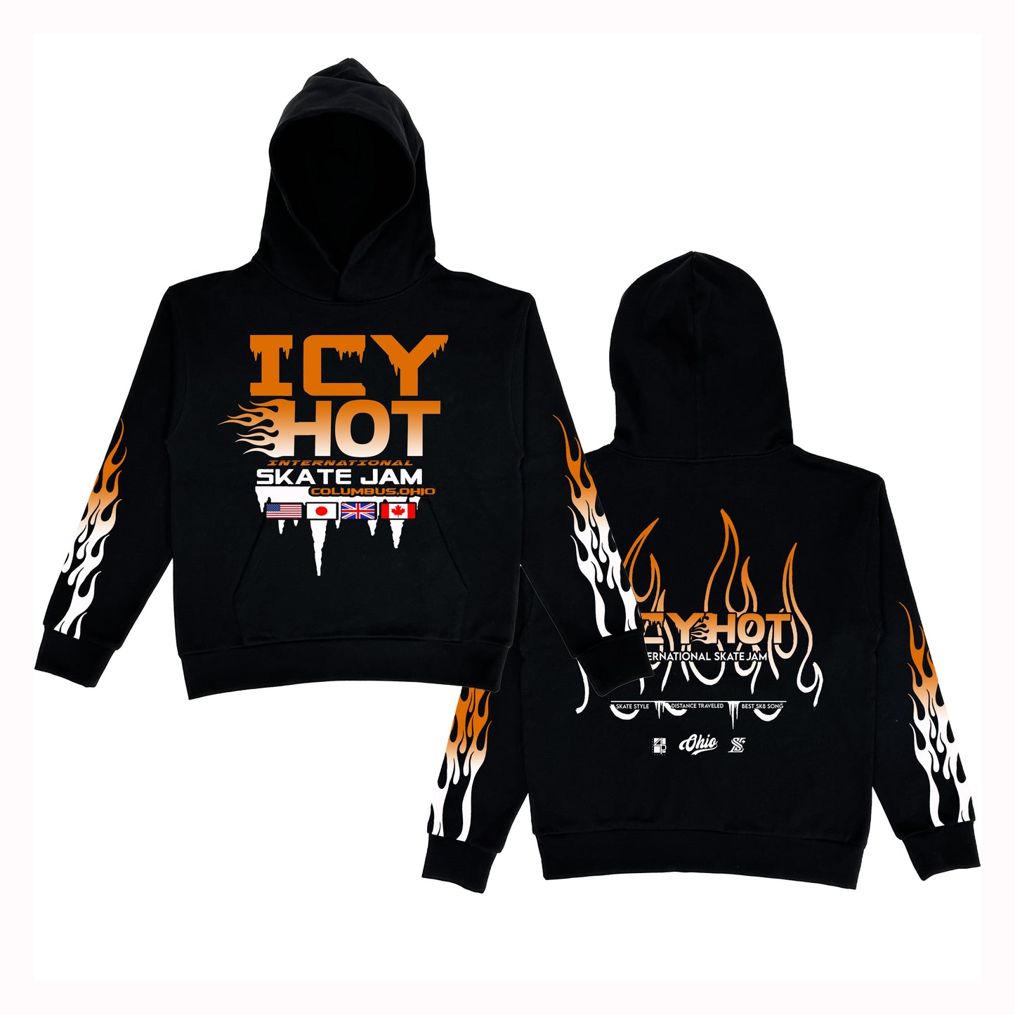 ORANGE FLAME HOODIE 2026