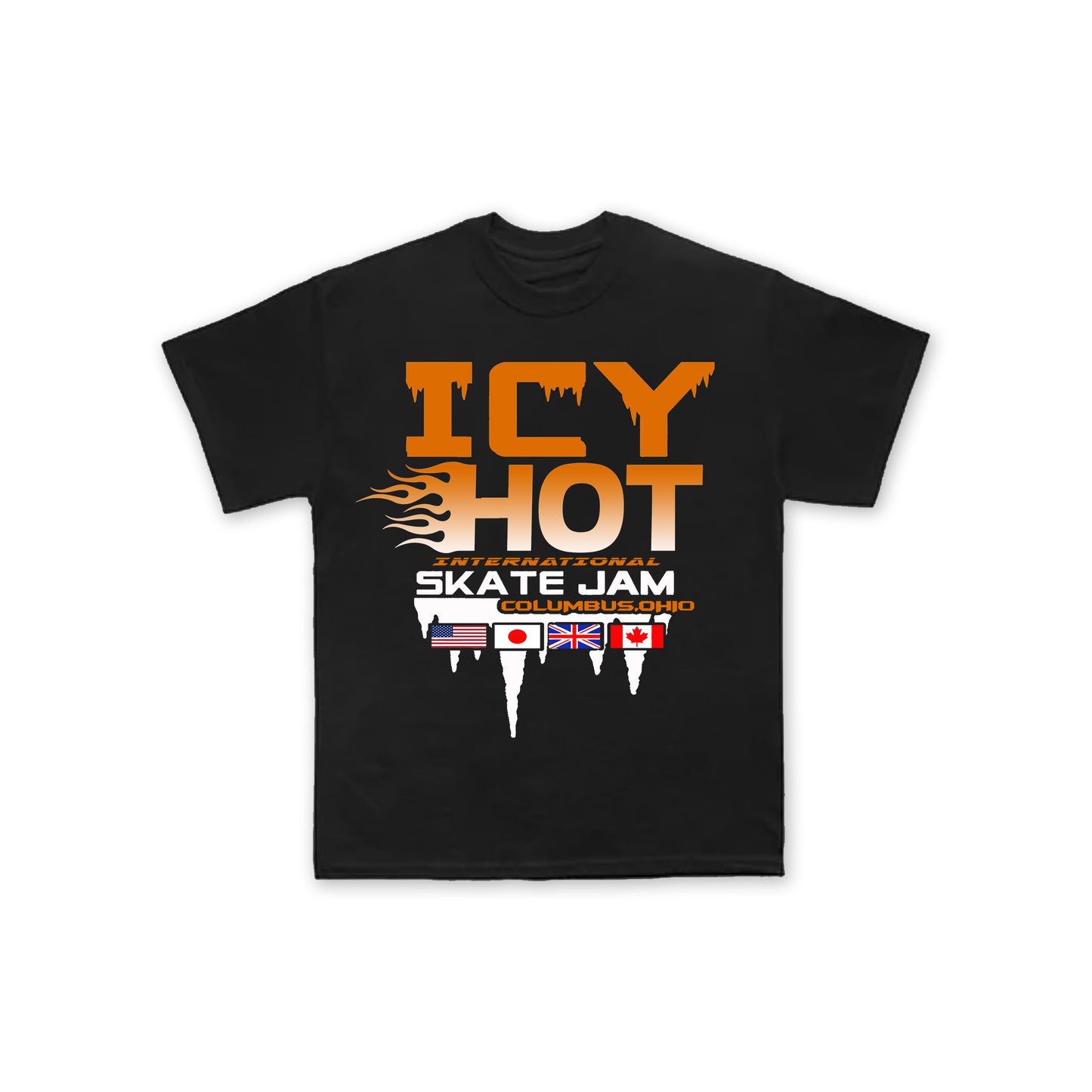 ORANGE FLAME T-SHIRT