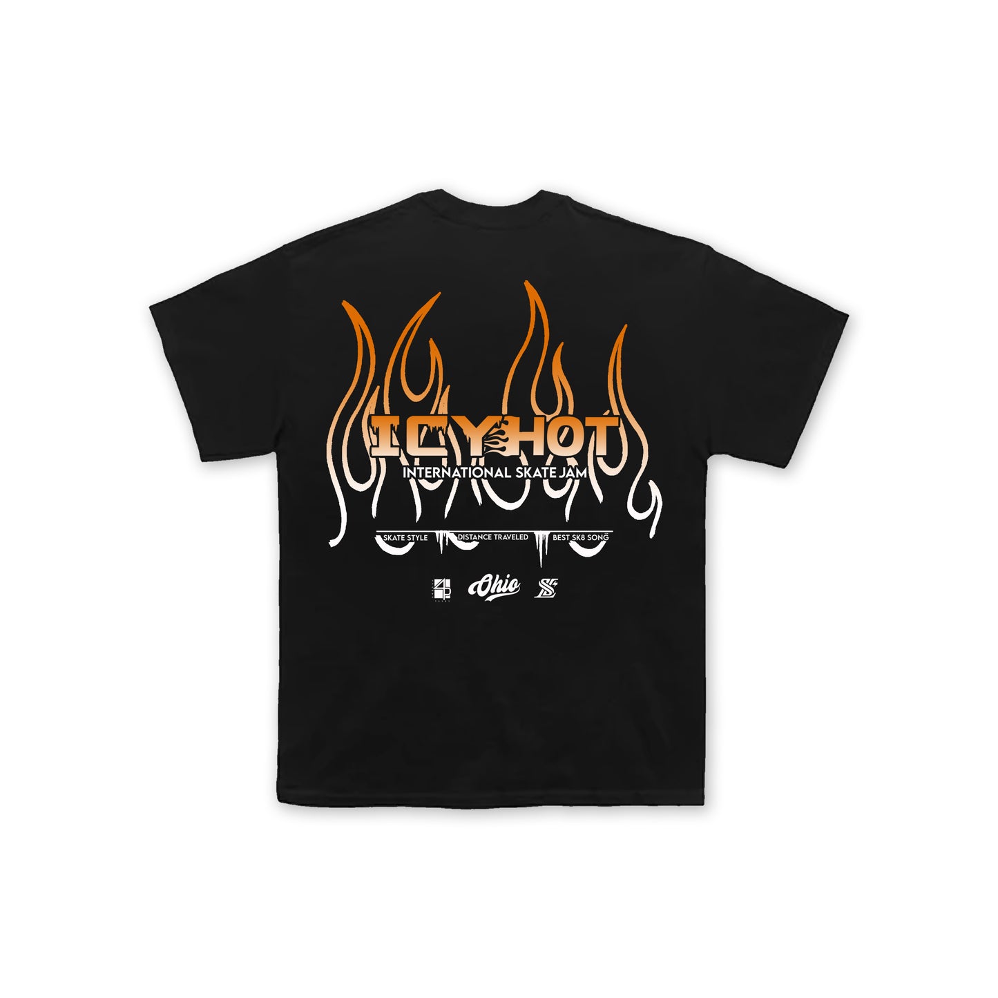 ORANGE FLAME T-SHIRT
